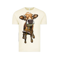Vintage Arctic heifer cow with cow bell Vintage Tee - RanaPortraitStore
