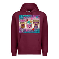 Burgundy Western Mom Coffee Cups Tumbler Premium Hoodie - BundleAndBundleShop