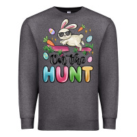 Charcoal Heather on the hunt easter Premium Sweatshirt - MaliasSmallBusiness