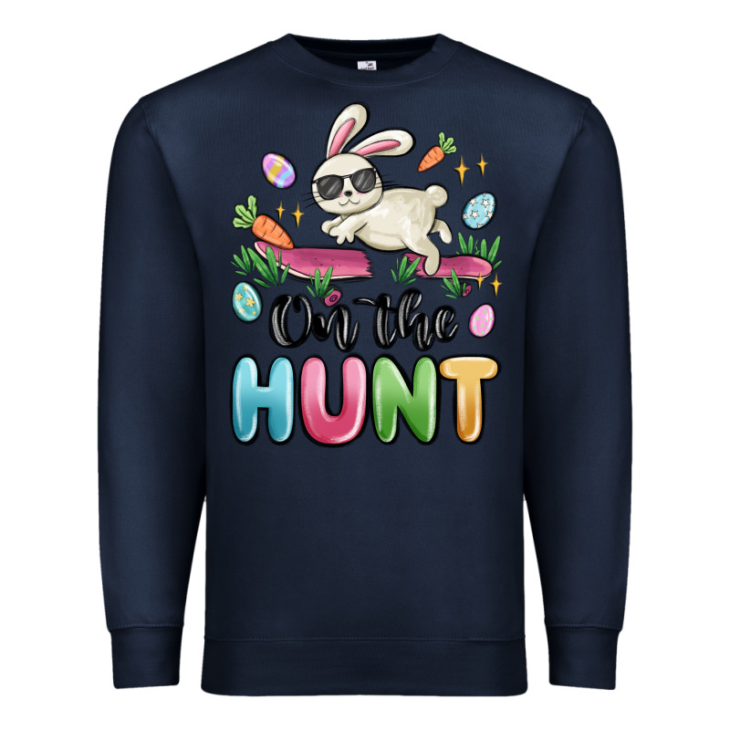 On The Hunt Easter Premium Sweatshirt by MaliasSmallBusiness | Teevron