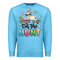 Ocean Blue on the hunt easter Premium Sweatshirt - MaliasSmallBusiness