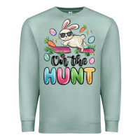 Seafoam on the hunt easter Premium Sweatshirt - MaliasSmallBusiness