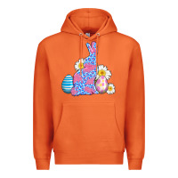 Carrot easter bunny wıth easter eggs Premium Hoodie - AdoDesignShop