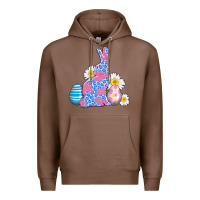Chestnut easter bunny wıth easter eggs Premium Hoodie - AdoDesignShop