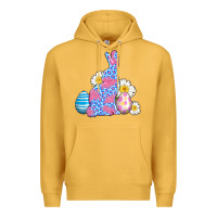 Mustard easter bunny wıth easter eggs Premium Hoodie - AdoDesignShop