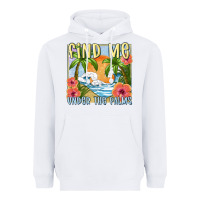 White find me under the palms Heavyweight Hoodie - MaliasSmallBusiness