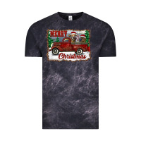 Cloud Black christmas truck with cows Vintage Tee - RanaPortraitStore