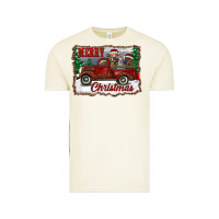 Vintage Arctic christmas truck with cows Vintage Tee - RanaPortraitStore