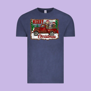 Christmas Truck With Cows Vintage Tee Designed By Ranaportraitstore