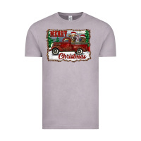 Vintage Zinc christmas truck with cows Vintage Tee - RanaPortraitStore