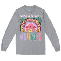 Heather Grey happiness is being a nana Long Sleeve Tee - JahusDesignShop
