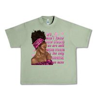 Oil Green afro woman cancer Urban Heavy Tee - texasbilliewilder