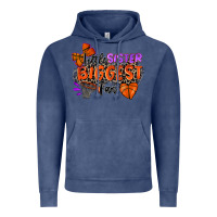 Vintage Denim little sister biggest fan basketball Vintage Hoodie - Zillion Design Studio