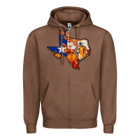 Chestnut texas map fall Zipper Hoodie - JahusDesignShop