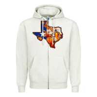 Oatmeal Heather texas map fall Zipper Hoodie - JahusDesignShop