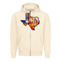 Sandshell texas map fall Zipper Hoodie - JahusDesignShop