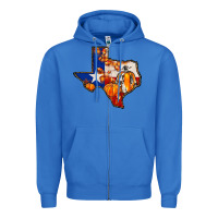True Royal texas map fall Zipper Hoodie - JahusDesignShop