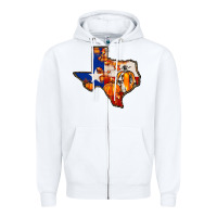 White texas map fall Zipper Hoodie - JahusDesignShop
