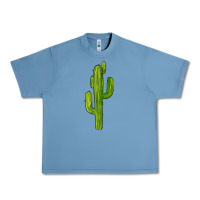 Pebble Blue cactus Urban Heavy Tee - BarkalooDesign
