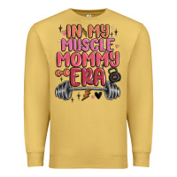Antique Gold in my muscle mommy era Premium Sweatshirt - MaliasSmallBusiness