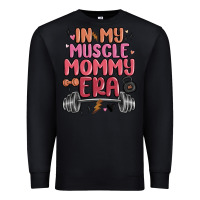 Black in my muscle mommy era Premium Sweatshirt - MaliasSmallBusiness