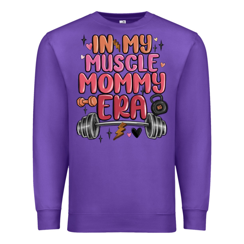 In My Muscle Mommy Era Premium Sweatshirt by MaliasSmallBusiness | Teevron