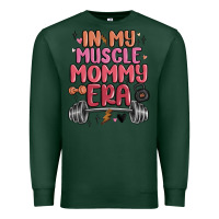 Sports Green in my muscle mommy era Premium Sweatshirt - MaliasSmallBusiness