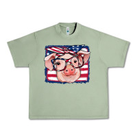American Flag Pig Urban Heavy Tee | Teevron
