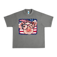 Tornado american flag pig Urban Heavy Tee - RanaPortraitStore