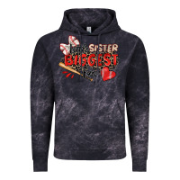 Cloud Black little sister biggest fan baseball Vintage Hoodie - Zillion Design Studio