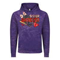 Cloud Purple little sister biggest fan baseball Vintage Hoodie - Zillion Design Studio