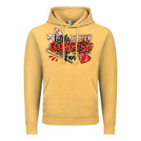 Vintage Mustard little sister biggest fan baseball Vintage Hoodie - Zillion Design Studio
