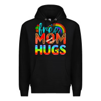 Black Pride LGBTQ Free Mom Hugs Premium Hoodie - BundleAndBundleShop