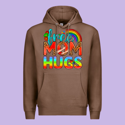 Pride Lgbtq Free Mom Hugs Premium Hoodie Designed By Bundleandbundleshop