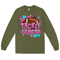 Army Green tackle cancer Long Sleeve Tee - AdoDesignShop