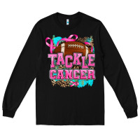 Black tackle cancer Long Sleeve Tee - AdoDesignShop