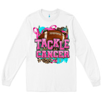White tackle cancer Long Sleeve Tee - AdoDesignShop