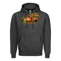Charcoal Heather sunflower truck Zipper Hoodie - JahusDesignShop
