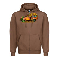 Chestnut sunflower truck Zipper Hoodie - JahusDesignShop