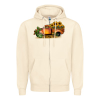 Sandshell sunflower truck Zipper Hoodie - JahusDesignShop