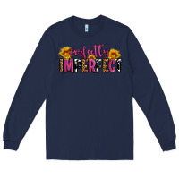 Navy perfectly imperfect Long Sleeve Tee - AdoDesignShop
