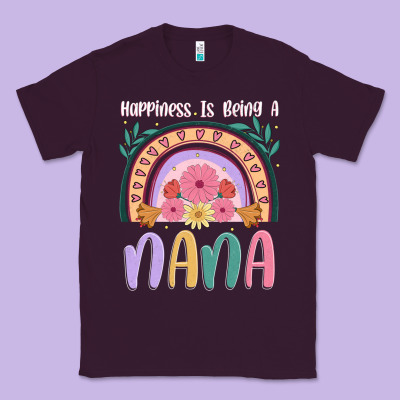 Happiness Is Being A Nana Classic Tee Designed By Jahusdesignshop