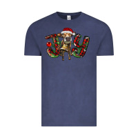 Vintage Denim christmas joy with heifer Vintage Tee - RanaPortraitStore