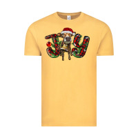 Vintage Mustard christmas joy with heifer Vintage Tee - RanaPortraitStore