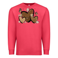 Cardinal melanin hearts Premium Sweatshirt - MaliasSmallBusiness