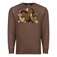 Chestnut melanin hearts Premium Sweatshirt - MaliasSmallBusiness