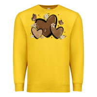 Lemon melanin hearts Premium Sweatshirt - MaliasSmallBusiness