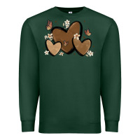 Sports Green melanin hearts Premium Sweatshirt - MaliasSmallBusiness