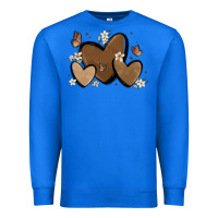True Royal melanin hearts Premium Sweatshirt - MaliasSmallBusiness