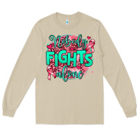 Mushroom nobody fights alone Long Sleeve Tee - AdoDesignShop